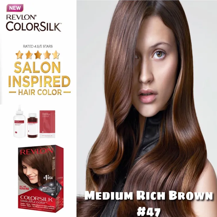 HAIR COLOR No.47 REVLON Medium Rich Brown | Lazada PH
