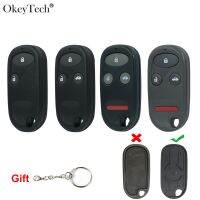 Okeytech 2/3/4 Buttons Car Remote Control Key Shell Case Cover For Honda Civic CRV CR-V Accord Jazz Element With Battery Cover