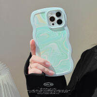 Apple เคสโทรศัพท์ iPhone 14/13/12/11 /X/x/xr ผิวคลื่นสีเขียวเคสโทรศัพท์มือถือ13 Pro Max Silicone เคสโทรศัพท์มือถือ14 Plus เคสป้องกันขอบคลื่นที่เรียบง่ายและมีความรู้สึกที่ล้ำหน้า12แบบหยดน้ำขนาดเล็กเคสนิ่มทนทาน