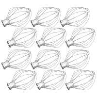 12 Pack Stainless Steel Wire Whip Mixer Attachment for K45WW Flour Cake Balloon Whisk Egg Cream Stirrer