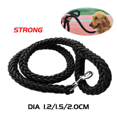 Nylon Dog Leash Belt Walking Training Weave Leashes Rope Thicken Dogs Lead for Small Medium Large Dogs Accessories Stuff