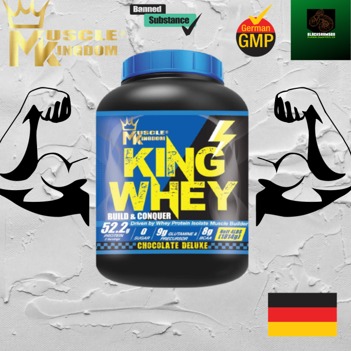 Muscle Kingdom King Whey (4lbs)1.8kg Muscle Mass-zero Sugar - (halal 