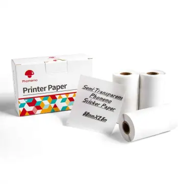 Phomemo Printer Paper Q22-RMs2 Black on White Thermal (9 Rolls)