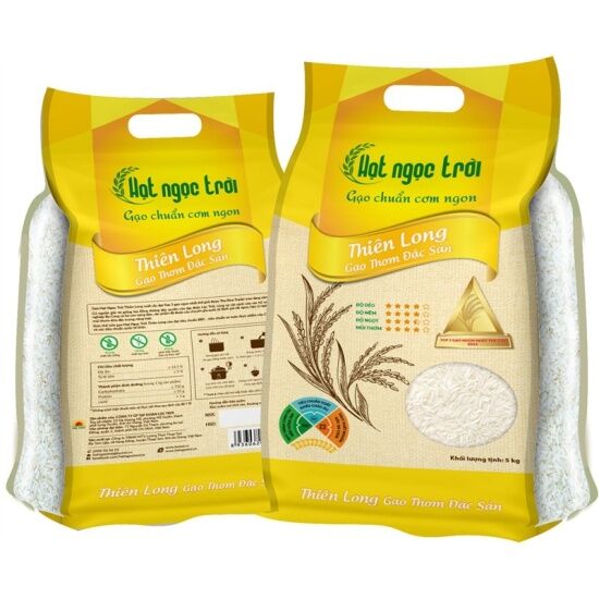 Top 3 gạo ngon nhất thế giới gạo thiên long hạt ngọc trời túi 5kg - ảnh sản phẩm 1