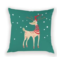 Christmas Style Decorative Pillows Case Cute Deer Pillowcases Present Snowman Decor Pillows For Bedroom Sofa Bed Pillow Cases