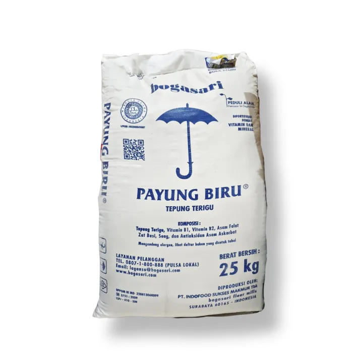Tepung Terigu PAYUNG Biru Repack 500gr BOGASARI - Tepung Terigu Protein