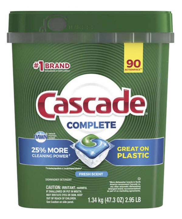 Cascade Complete 78/90 Actionpacs, FRESH SCENT | Lazada PH