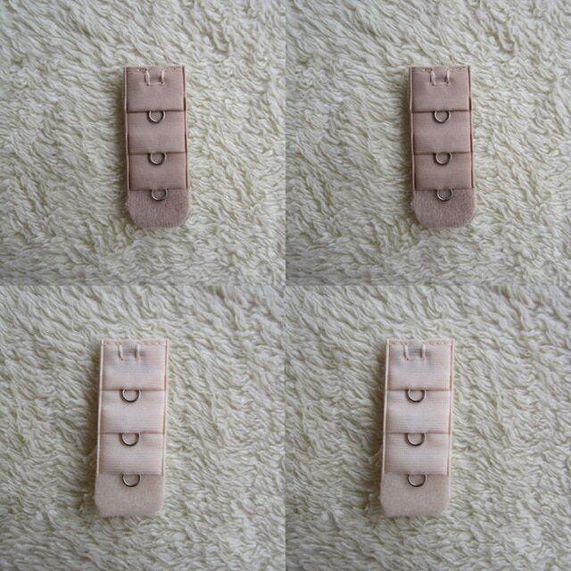 4 Pieces Good Quality 1 Hook Bra Back Extender Strap Extension For