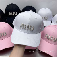 South Koreas new miu miuˉspring and summer 2022 Joker Cap fashion letters baseball caps for men and women face small online celebrity Joker.