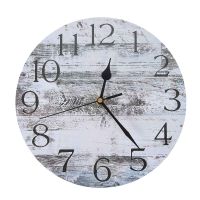 Wall Clock, Rustic Country Kitchen Clock Decor,Retro Wall Clocks for Home Bathroom Bedrooms Living Room (10 Inch)