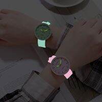 Korean luminous silicone homestay watch for female students Korean version simple casual candy color jelly cute girl bestie