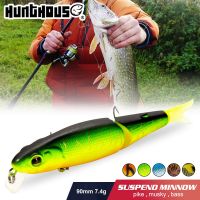 Hunthouse magallon pike fishing lure minnow quality professional bait 9cm fishing jointed baitLures Baits