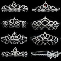 Princess Bibi Tiara Crown Headband Bridal Hair Accessories Headdress Girls Ornaments Wedding Bride Headpiece Head Hair Jewelry