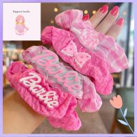 ELEGANCE STUDIO สีทึบทึบ ตุ๊กตาบาร์บี้ scrunchie อีลาสติก แฟชั่นสำหรับผู้หญิง ยางรัดผม ที่มัดผม อุปกรณ์เสริมผม เชือกมัดผม สำหรับผู้หญิง