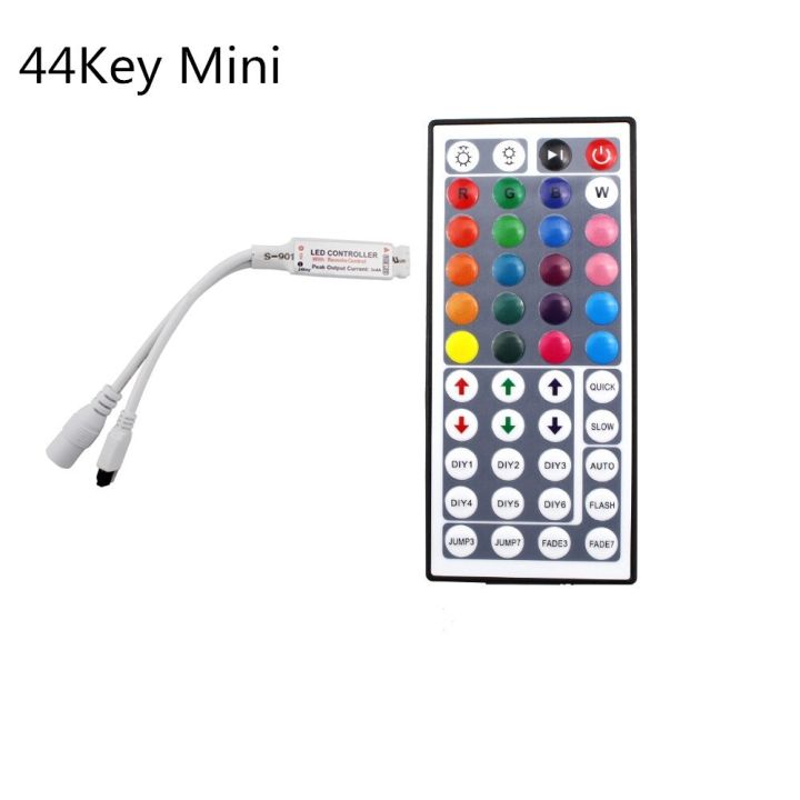yingke-dc12v-ควบคุมไฟ-led-ขนาดเล็ก-rgb-พร้อม24key-ir-44key-รีโมทคอนโทรลสำหรับโมดูลไฟ-led-แถบไฟ-led-rgb