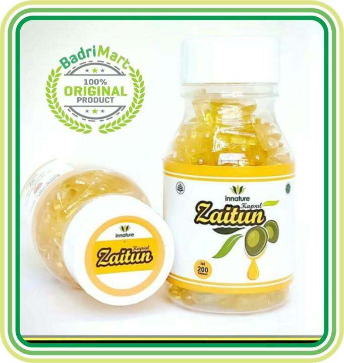 Minyak Zaitun Kapsul Extra Virgin Inature Isi Kapsul Zaitun Extra Virgin Olive Oil Lazada