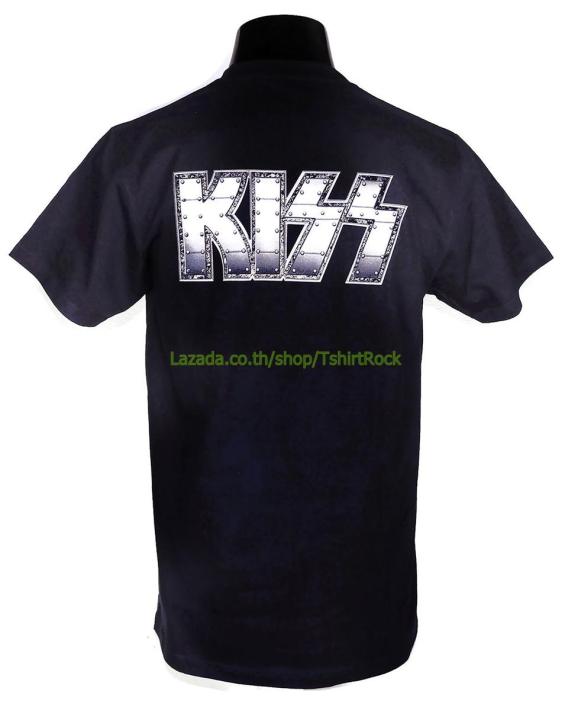 เสื้อวง-kiss-คิส-ไซส์ยุโรป-เสื้อยืดวงดนตรีร็อค-เสื้อร็อค-kis1244-มีปลายทาง
