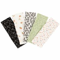 《The Empty island House》 Geebro WomenFlowers Headbands Bandanas Flat Stripe Elastic Headband HairBands ยืดถัก HeadwrapAccessories