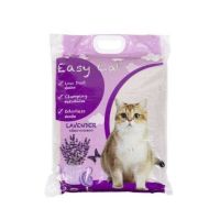 CAT ทรายแมว   Easy Cat ขนาด 10 L. มี 3 กลิ่น(ลาเวนเดอร์ วานิลา) ห้องน้ำแมว  ทรายแมวเต้าหู้ธรรมชาติ