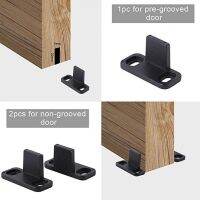 【CW】 2Pcs POM Barn Wood Door Swing Stopper Floor Guide Plug Furniture Hardware Tools