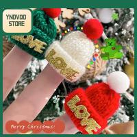 YNDVQO STORE หมวกอมยิ้ม มินิ หมวกเอลฟ์ ของตกแต่งคริสต์มาส ของใช้ในเทศกาล หมวกขวดไวน์ หมวกถักนิตติ้ง หมวกคริสต์มาสขนาดเล็ก หมวกซานตาคลอส หมวกทำด้วยผ้าขนสัตว์