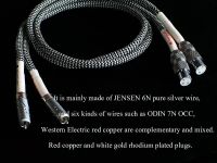 HIFI XLR ชาย/หญิงสาย RCA สมดุล JENSEN 6N เงินสเตอริ่ง ODIN 7N OCC ไฟฟ้าตะวันตกทองแดงหลายแบบผสม