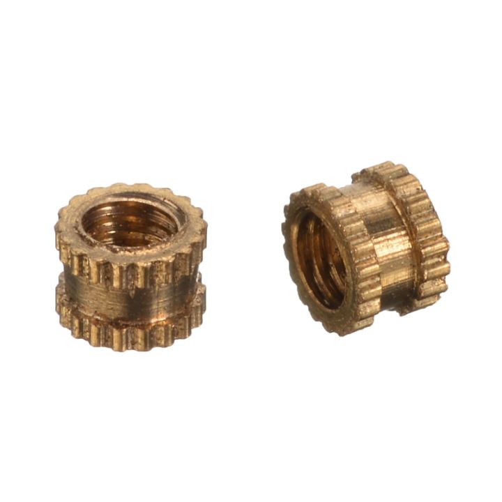 cw-100pcs-4-2mm-diameter-round-metal-knurl-thread-insert-nuts-m3x3mm-threaded