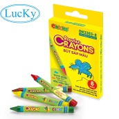 Bút Sáp Màu Duka Regular Crayons 8 Màu DK 3303 - 8 An Toàn Cho Trẻ