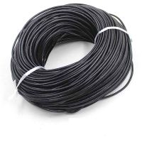 2 Meters Black Color Cow Leather Strap Findings 2/3/4/5/6/8mm Flat Round Leather Cord String Rope DIY Bracelet Making Supplier 【hot】xfl359 ！