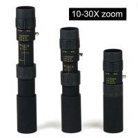ZZOOI Portable 10X-30X Zoom Monocular Telescope Mobile Phone Telescope HD Monocular with Clip Tripod for Travelling Outdoor Watching