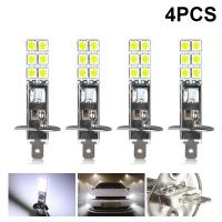 [ANYA Auto Parts] H1 LED 4ชิ้น LED 12V 6000K สีขาว55W ไฟตัดหมอกรถยนต์ LED ไฟขับขี่หลอดไฟหน้า LED