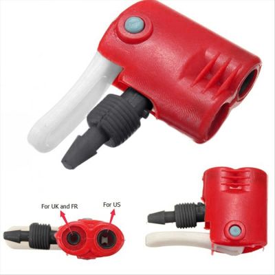 Bicycle Inflator Valve Bike Cycle Tyre Tube Replacement Dual Head Air Pump Adapter Valve Hand Air Pump Nozzle Bicycle Parts