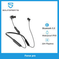 SoundPEATSสำหรับFORCE PROหูฟังบลูทูธไร้สายไมโครโฟนในตัวหูฟังสเตอริโอหูฟังแม่เหล็กหูฟังสำหรับเล่นกีฬา 22 ชั่วโมง