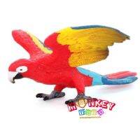 Monkey Toys - โมเดลสัตว์ Parrot นกแก้ว ขนาด 9.50 CM (จากหาดใหญ่)