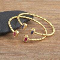 AIBEF กำไลคริสตัลดีไซน์ใหม่สีทองต่างหูของขวัญวันเกิดเครื่องประดับ