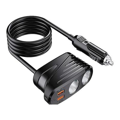 Car Lighter Adapter Fast-Charging PD Type-C 120W Lighter Adapter Automotive Lighter Splitter with 2 USB Charging Ports Over-Current Protection Lighter Adapter pretty good