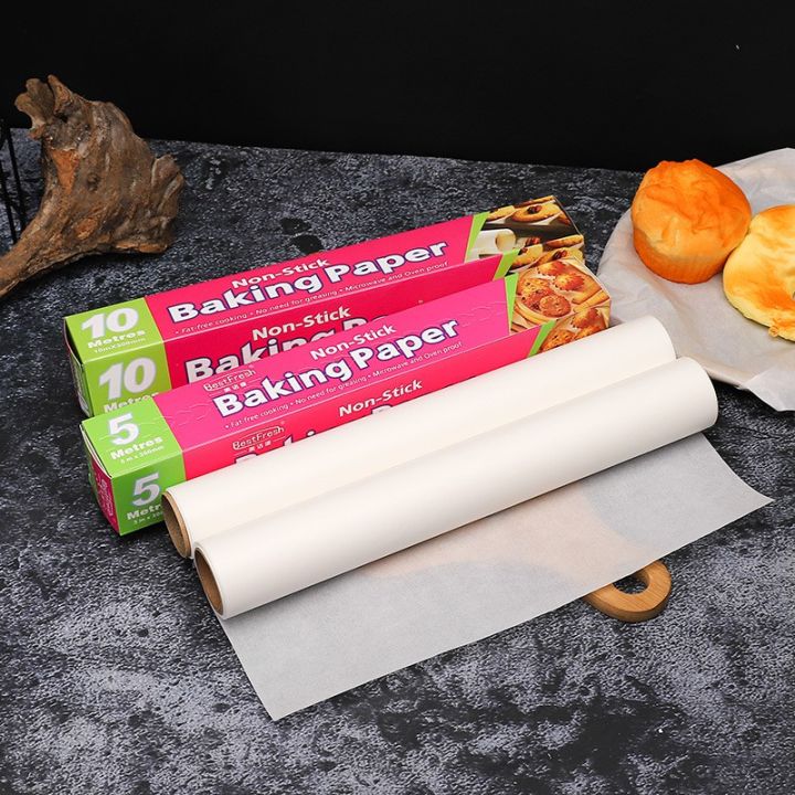 High Temperature Resistant, Waterproof and Greaseproof Baking Paper,Non-Stick Baking Parchment Paper Roll for Cooking, Grilling, Steaming and Air