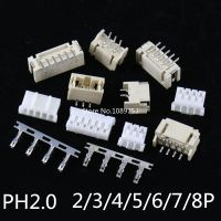 10Sets PH2.0 Connector 2.0mm Vertical / Horizontal SMD Pin Header 2/3/4/5/6/7/8/9/10P ( Plug Male Female Terminal ) Kit