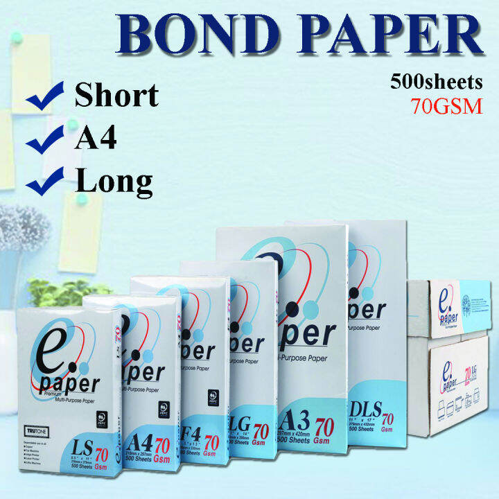 ePaper Premium (Multipurpose paper) murang bond paper 500 sheets Lazada PH
