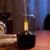 Candlelight Aroma Diffuser แบบพกพา120Ml ไฟฟ้า USB Air Humidifier Essential Oil Cool Mist Maker Fogger พร้อม LED Night Light