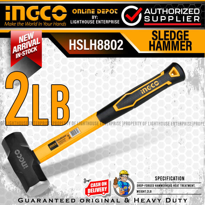 INGCO Sledge Hammer (2lb, 3lb, 4lb) *LIGHTHOUSE ENTERPRISE* Lazada PH