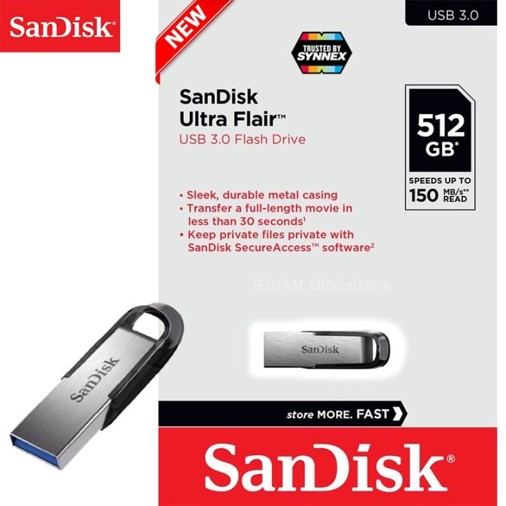 flash-sale-flash-drive-ultra-flair-usb3-0-512gb-speed-150mb-s-sdcz73-512g-g46-เมมโมรี่-แซนดิส-แฟลซไดร์ฟ-รับประกัน-5-ปี-ส่งเร็ว