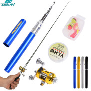 Lizhoumil fishing rod reel combo set mini telescopic portable pocket pen