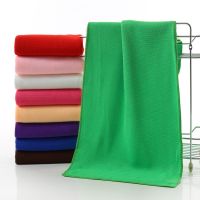 1pc Solid Color Soft Car Cleaning Towel Microfiber Hair Hand Bathroom Towels Car Wash Towel Kitchen Wipe Table Towel Towels