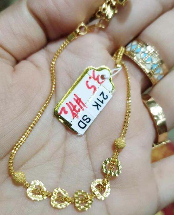 21k saudi gold mens bracelet Clearance