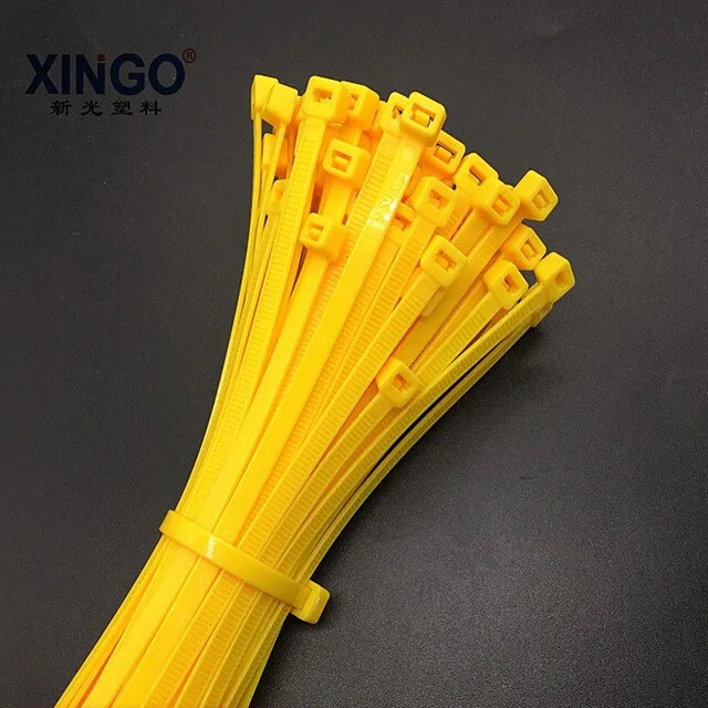 Xingo 8inch Colorful Selflocking Nylon Cable Ties Plastic Zip Tie 18