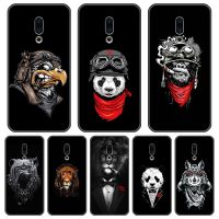 For Meizu Pro 6 7 Plus U10 U20 Phone Case Silicone Black Dog Cool Panda Wolf Soft Back Cover For Meizu 15 Lite 16 Plus 16th 16x Nails  Screws Fastener