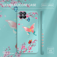 เคสเคสโทรศัพท์สำหรับ Realme 8 Realme 5กรัม Realme 8i Realme 8 Pro เคสลายน่ารักนักบินอวกาศเรือเหาะปลอกซิลิโคนน้ำรูปแบบขอบสี่เหลี่ยมเคสโทรศัพท์คลุมทั้งหมดกล้องปกป้องเคส