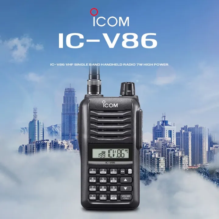 ORIGINAL JAPAN Genuine ICOM IC-V86 7watts walkie talkies high frequency ...