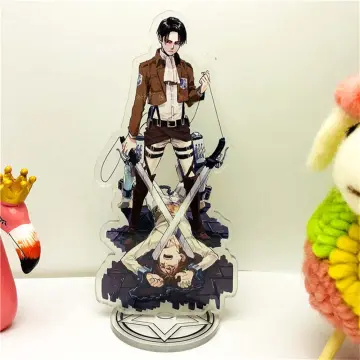 Funko Pop Anime: Attack on Titan Keychain Levi Ackerman Annie Leonhart Eren  Jaeger Toy keyring Action Figure Toys Model Doll